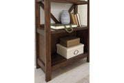 Baldridge Rustic Brown 75" Bookcase - Lara FurnitureBookcases
