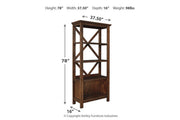 Baldridge Rustic Brown 75" Bookcase - Lara FurnitureBookcases
