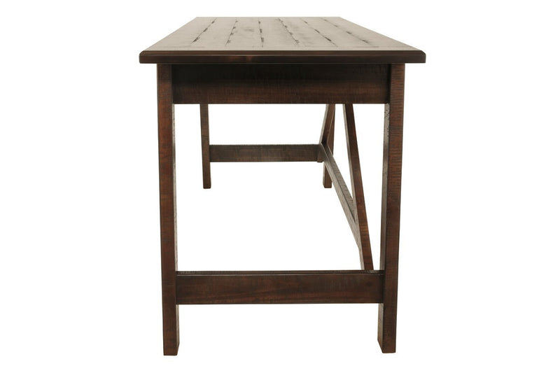 Baldridge Rustic Brown Home Office Desk - Lara FurnitureOffice Desks