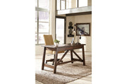 Baldridge Rustic Brown Home Office Desk - Lara FurnitureOffice Desks