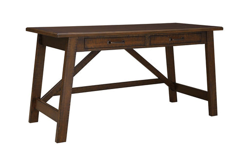 Baldridge Rustic Brown Home Office Desk - Gate FurnitureOffice Desks
