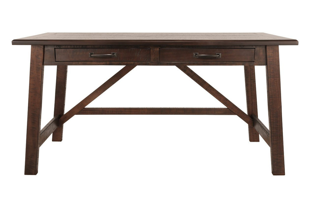 Baldridge Rustic Brown Home Office Desk - Gate FurnitureOffice Desks