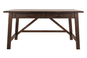 Baldridge Rustic Brown Home Office Desk - Lara FurnitureOffice Desks