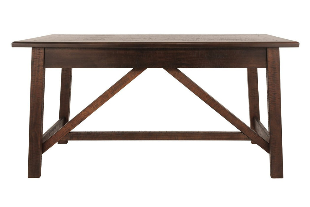 Baldridge Rustic Brown Home Office Desk - Gate FurnitureOffice Desks