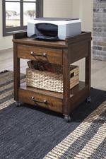 Baldridge Rustic Brown Printer Stand - Lara FurniturePrinter Stand