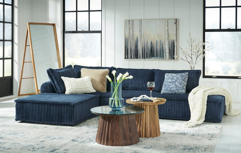 Bales Navy 4 - Piece Modular Seating - Lara FurnitureSectional