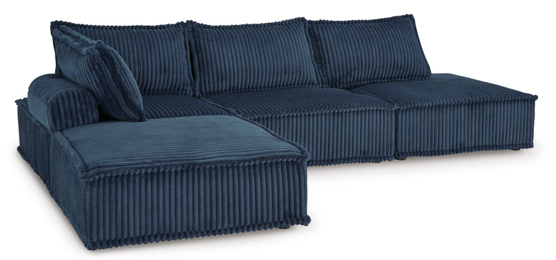Bales Navy 4 - Piece Modular Seating - Lara FurnitureSectional