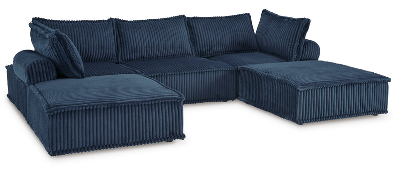 Bales Navy 5 - Piece Modular Seating - Lara FurnitureSectional