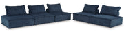Bales Navy 5 - Piece Modular Seating - Lara FurnitureSectional