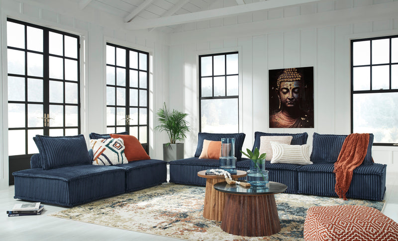 Bales Navy 5 - Piece Modular Seating - Lara FurnitureSectional