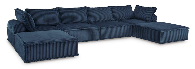 Bales Navy 6 - Piece Modular Seating - Lara FurnitureSectional