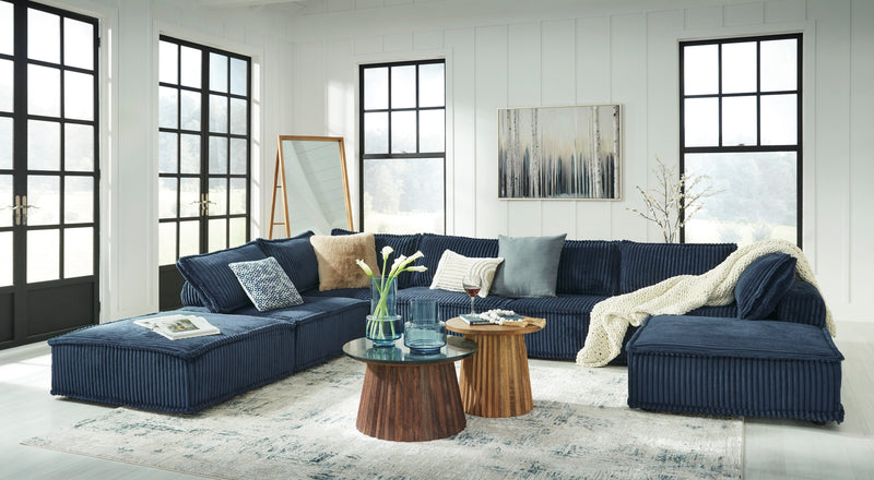 Bales Navy 7 - Piece Modular Seating - Lara FurnitureSectional