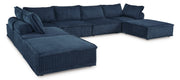 Bales Navy 7 - Piece Modular Seating - Lara FurnitureSectional