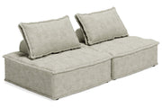 Bales Taupe 2 - Piece Modular Seating - Lara FurnitureLoveseat