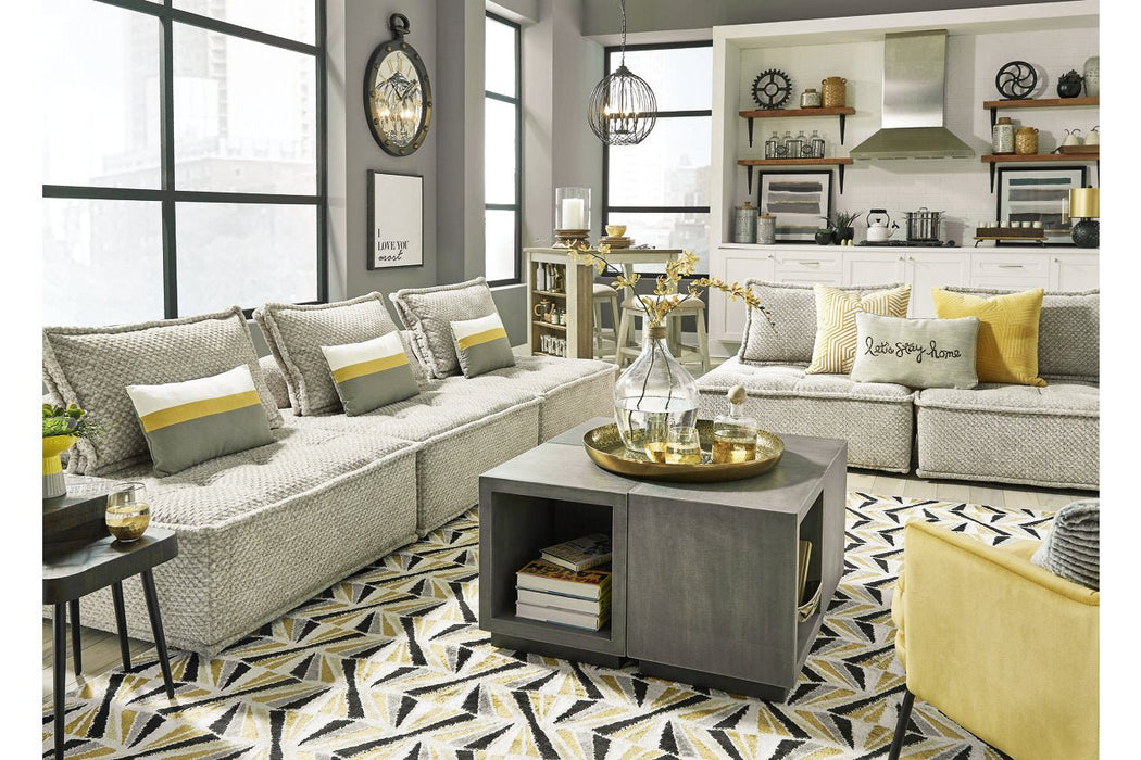 Bales Taupe 3 - Piece Modular Seating - Gate FurnitureSofa