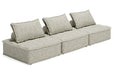 Bales Taupe 3 - Piece Modular Seating - Gate FurnitureSofa