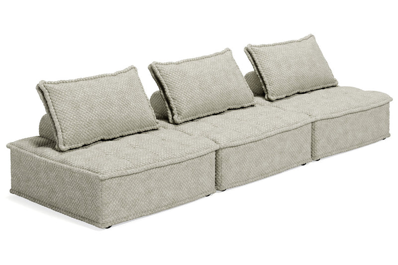 Bales Taupe 3 - Piece Modular Seating - Lara FurnitureSofa