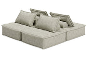 Bales Taupe 4 - Piece Modular Seating - Lara FurnitureSectional