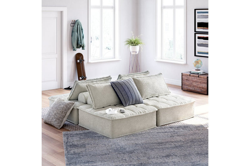 Bales Taupe 4 - Piece Modular Seating - Lara FurnitureSectional