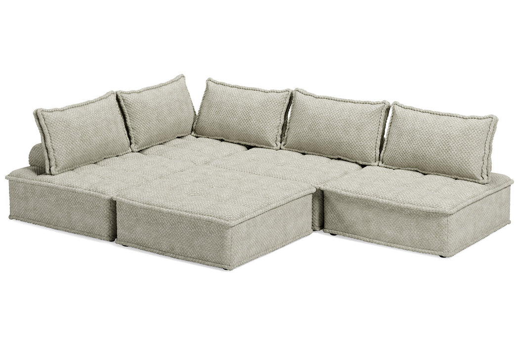 Bales Taupe 5 - Piece Modular Seating - Gate FurnitureSectional