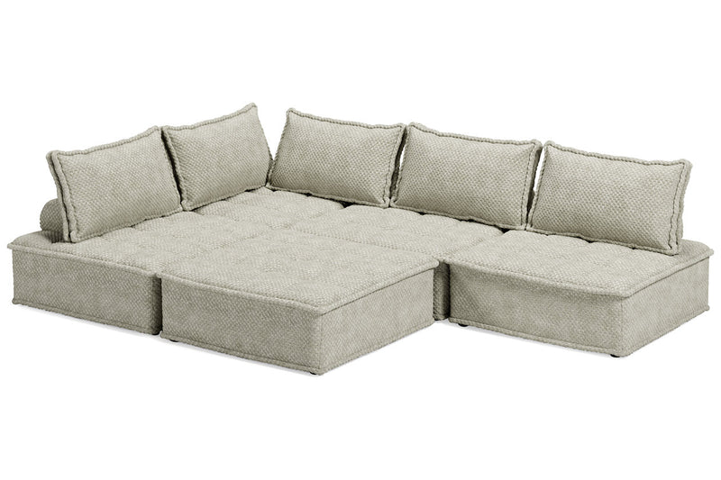 Bales Taupe 5 - Piece Modular Seating - Lara FurnitureSectional