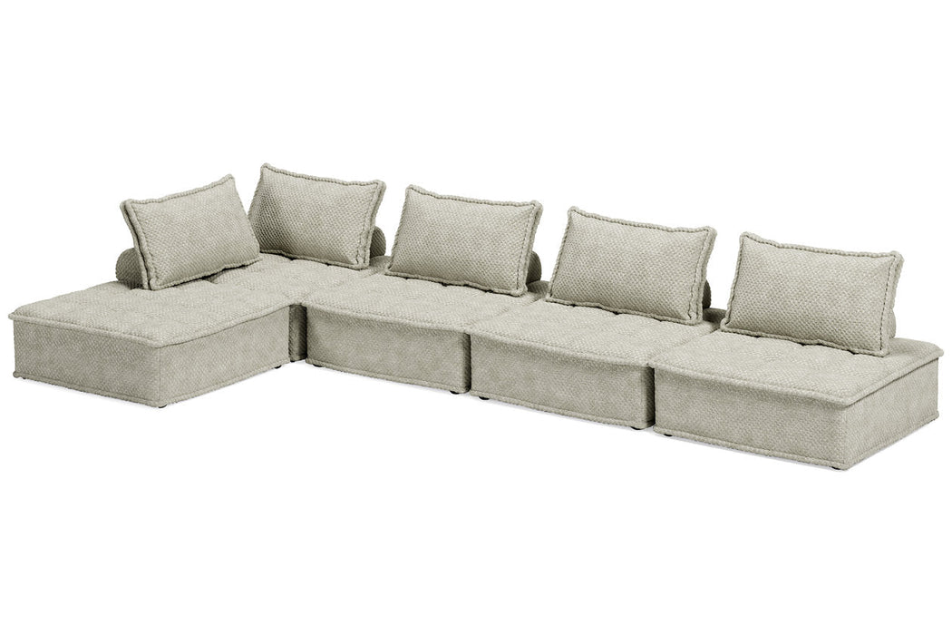 Bales Taupe 5 - Piece Modular Seating - Gate FurnitureSectional