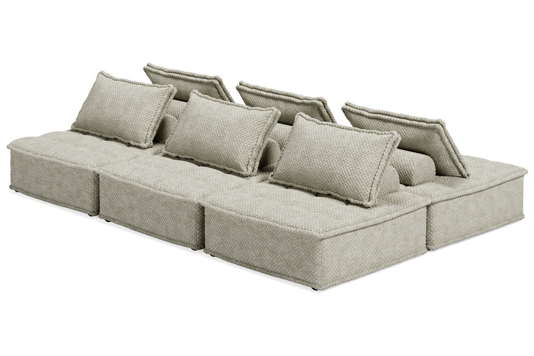 Bales Taupe 6 - Piece Modular Seating - Gate FurnitureSectional