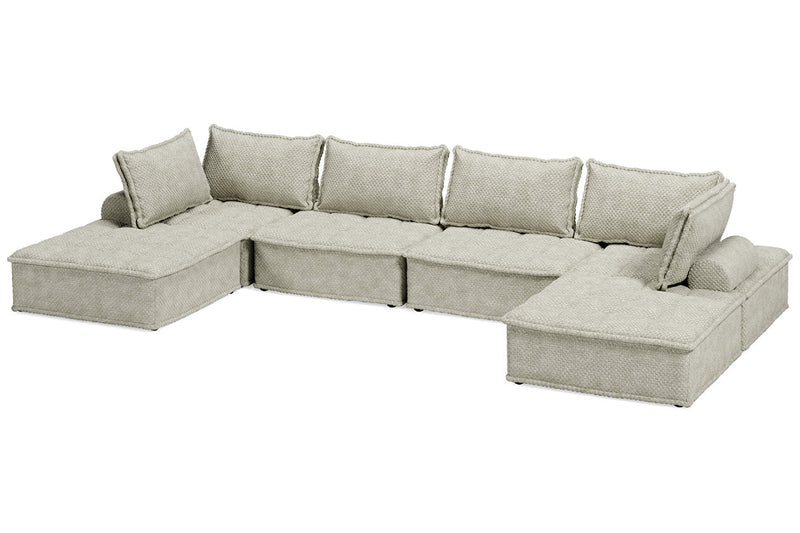 Bales Taupe 6 - Piece Modular Seating - Lara FurnitureSectional