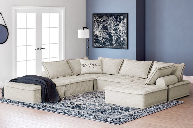 Bales Taupe 6 - Piece Modular Seating - Lara FurnitureSectional