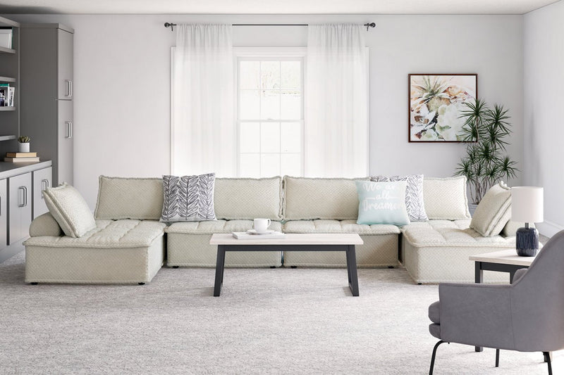 Bales Taupe 6 - Piece Modular Seating - Lara FurnitureSectional