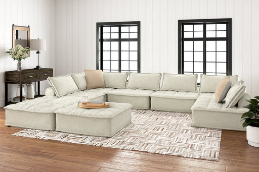Bales Taupe 8 - Piece Modular Seating - Lara FurnitureSectional