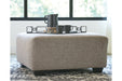 Ballinasloe Platinum Oversized Ottoman - Gate FurnitureOttoman