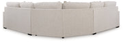 Ballyton Sand 3-Piece Sectional with Ottoman from Ashley - Lara Furniture