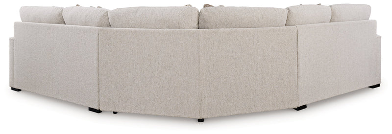 Ballyton Sand 3-Piece Sectional with Ottoman from Ashley - Lara Furniture