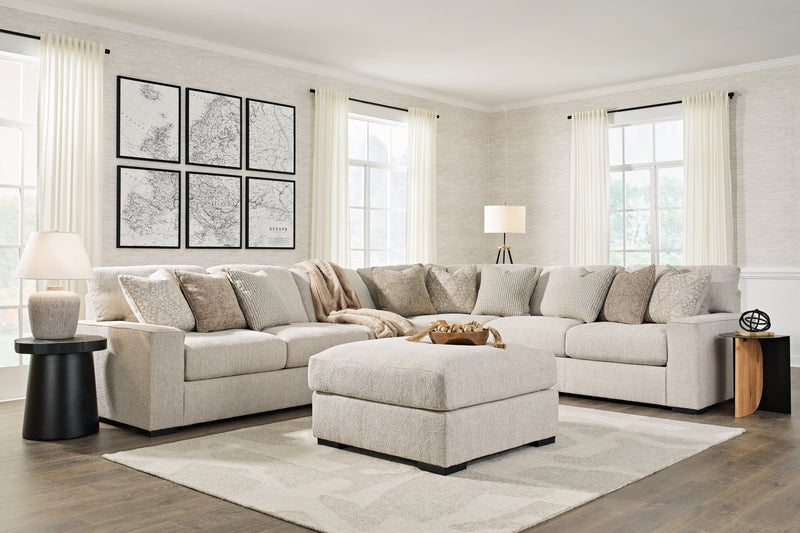 Ballyton Sand 4-Piece Sectional with Ottoman from Ashley - Lara Furniture