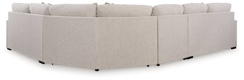 Ballyton Sand 4-Piece Sectional with Ottoman from Ashley - Lara Furniture