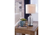 Bandile Clear/Bronze Finish Table Lamp - Lara FurnitureTable Lamp