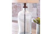 Bandile Clear/Bronze Finish Table Lamp - Lara FurnitureTable Lamp