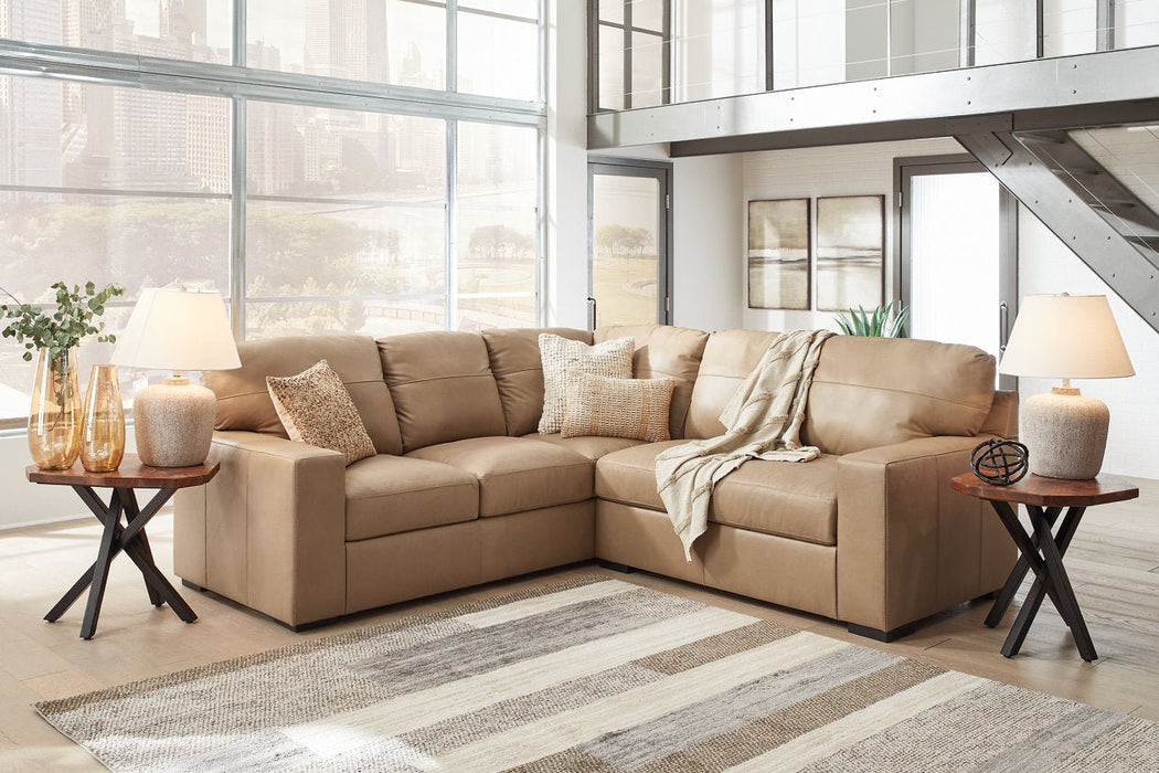 Bandon Toffee Leather 2 - Piece LAF Sectional - Gate FurnitureSectional