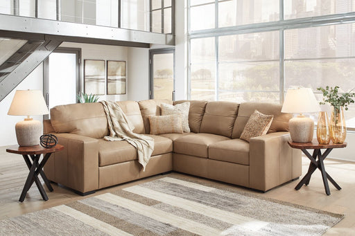 Bandon Toffee Leather 2 - Piece RAF Sectional - Gate FurnitureSectional