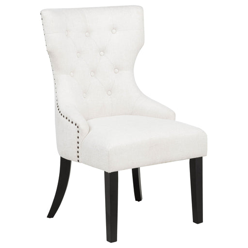 Baney Fabric Upholstered Dining Side Chair Cream and Black - 115572