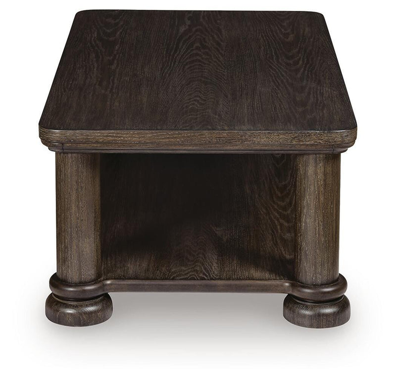Bannette Dark Brown Coffee Table - T605-1