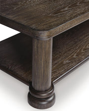 Bannette Dark Brown Coffee Table - T605-1