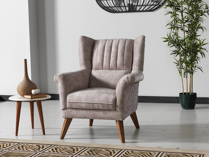Barbaros 3-pieces (Sofa & Loveseat & Chair) Livingroom in Beige - 200-ELIF-BAR-E165-321