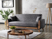 Barbaros Convertible Sofa in Anthracite - 200-ELIF-BAR-E164-3