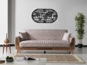 Barbaros Convertible Sofa in Anthracite - 200-ELIF-BAR-E164-3