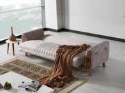 Barbaros Convertible Sofa in Anthracite - 200-ELIF-BAR-E164-3