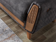 Barbaros Convertible Sofa in Anthracite - 200-ELIF-BAR-E164-3