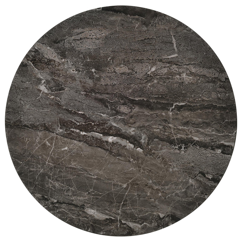 Barcelo Round Faux Marble Top Metal Side Table Grey - 930135