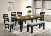 Bardstown Charcoal/Wheat Extendable Dining Set - Lara FurnitureDining Room Set